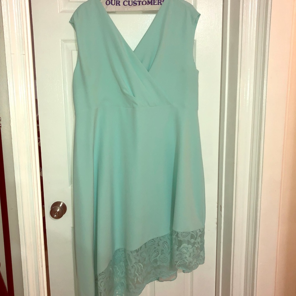 Asymmetrical Light Blue Dress